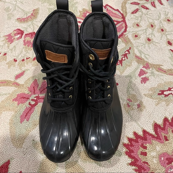 Sperry Top Sider Quilt Rain Boots 8.5 - Picture 5 of 9